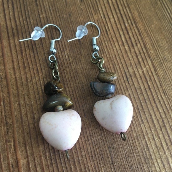 Ladies Long Beaded Dangle Earrings, Handmade Ladies Earrings - Picture 4 of 4